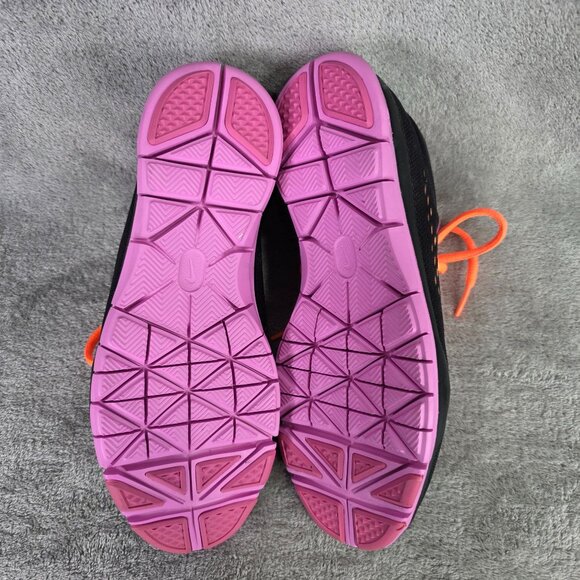 Womens Nike Free 5.0 TR Athletic Shoes Black Pink Orange Woven Mesh Size 6.5 - Picture 8 of 8